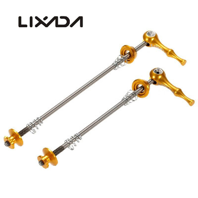 

Lixada 2Pcs Ultralight Bicycle Skewers Quick Release Titanium Axle QR Skewer Mountain Road Bike Bicycle Cycling MTB Wheel Hub Skew