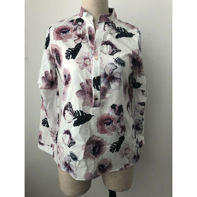 

Fashion Floral Print OL Women Ladies Casual Long Sleeve Top Shirts Blouses