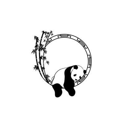 

〖Follure〗Panda Wall Sticker Removable Mural Decals Art Living Room Decors