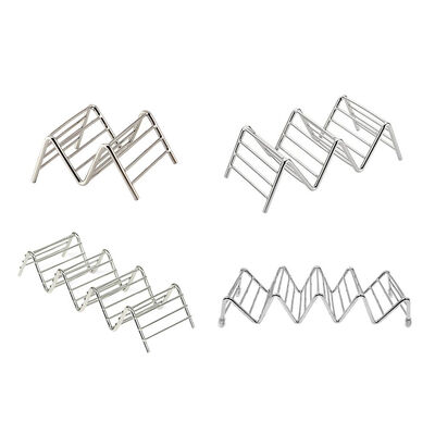 

Taco Holder Taco Stand Stainless Steel Rustproof Rack Bracket Tray Style for Baking Dishwasher