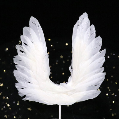 

FUNNYBUNNY Angel Wing Cake Topper Decoration with LED Light for Anniversary Birthday Party & Wedding Cake Topper Cupcake