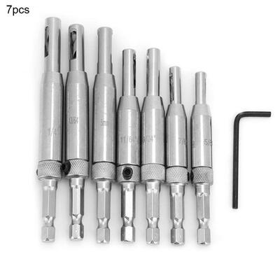 

Greensen 7pcsset Self Centering Align Wood Drill Bit Set Hinge Bit for Door Window