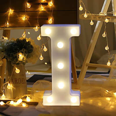 

Siaonvr Remote control Alphabet Letter Lights LED Light Up White Plastic Letters Stand I