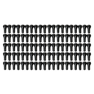 

100Pcs Valve Stem Black TR-412 Rubber Snap-in Valve Stems Tire Valve Stems Tyre Valve Stems