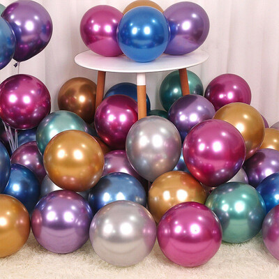 

50pcspack Colourful Latex Helium Balloons Pearl Crystal Metallic Balloon Party Decoration Balloons 12 Inch