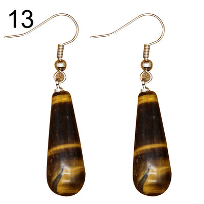 

Vintage Water Drop Shape Stone Dangle Women Hook Earrings Party Jewelry Gift