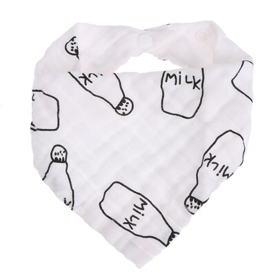 

Milk Baby Kids Infant Triangle Head Scarf Bandana Feeding Bibs Saliva Towel