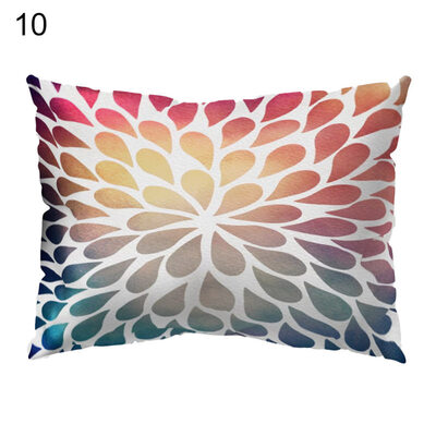 

Circle Fish Dot Stripe Cactus Pillow Case Cushion Cover Sofa Bed Car Hotel Decor