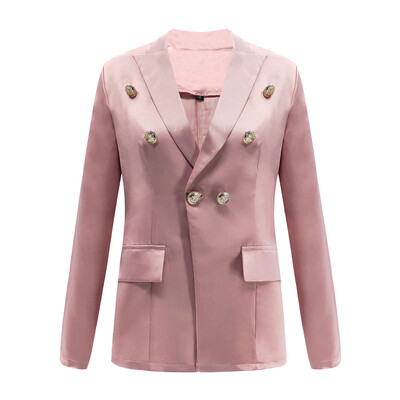 

Women Casual Long Sleeve Small Suit Blazer Button Slim Fit Jacket Cardigan Tops