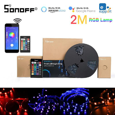 

SONOFF L1 Smart LED Light Strip 2m RGB Dimmable Waterproof WiFi Flexible Strip Lights For Party Outdoor Activities Work with Alexa