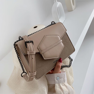 

Senior sense of foreign style womens bag retro chic simple frosted small square bag new 2019 Joker shoulder bag messenger bag