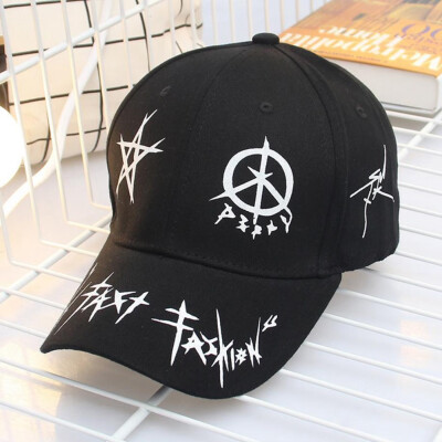 

Graffiti Style Baseball Cap Outdoor Travel Adjustable Sun Hat Curved Visor Hip Hop Caps For Men And Women