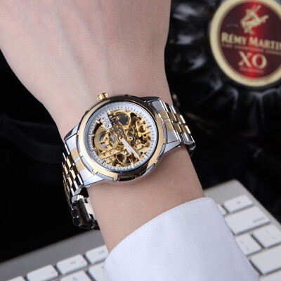 

Watch mens mechanical watch automatic hollow mens watch tourbillon belt mens sports waterproof luminous