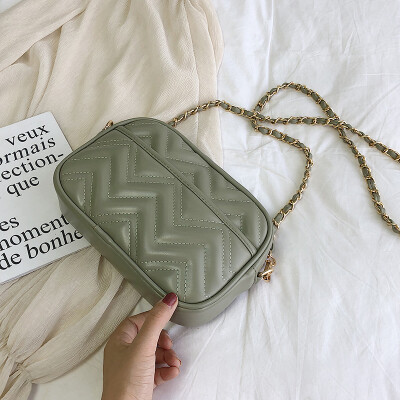 

Bag female bag summer small fresh 2019 latest version of fashion texture rhombic chain bag shoulder slung small bag female