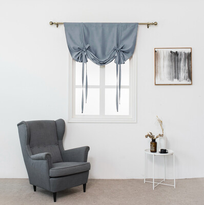 

Toponeto Thermal Insulated Blackout Curtain for Small Window Valance Balloon Blind