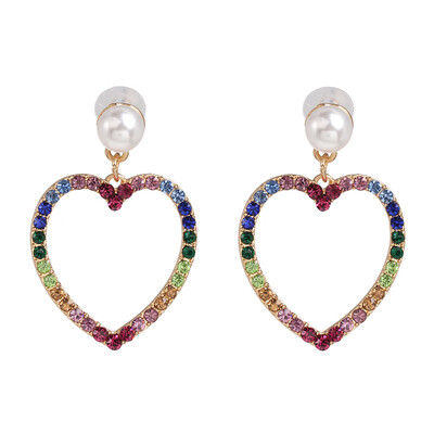 

2019 Bohemian Crystal moon stars Drop Earrings For Women Vintage Earrings Female Fashion Party Jewelry Brincos