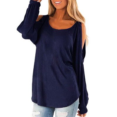 

Tailored Women Winter O-Neck Solid Color Lantern Long Sleeve T Shirt Casual Blouse Tops