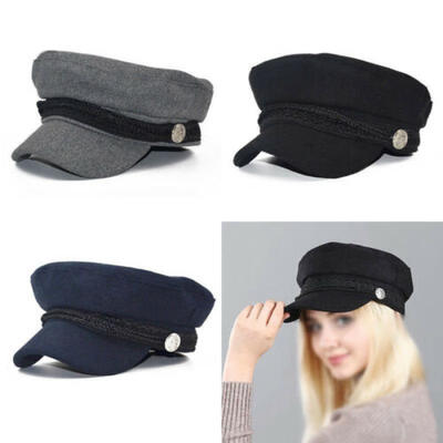 

Womens Cotton Warmer Peaked Newsboy Octagonal Beret Hat Cabbie Driver Baker Cap