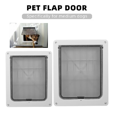 

Pet Dog Door Safe Ferromagnetic Wall Entry Locking Automatically Close for Medium Dogs Puppies