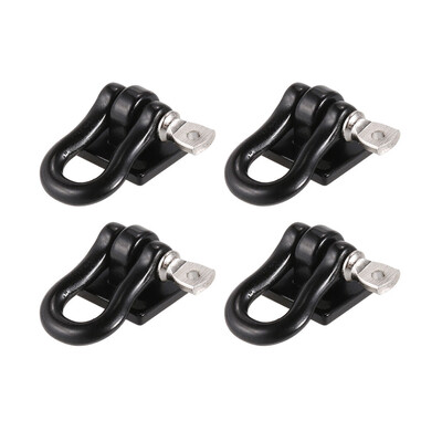 

Siaonvr 4pcs Metal Trailer Towing Buckle Tow Shackle Hook for RC Car 110 Axial SCX10