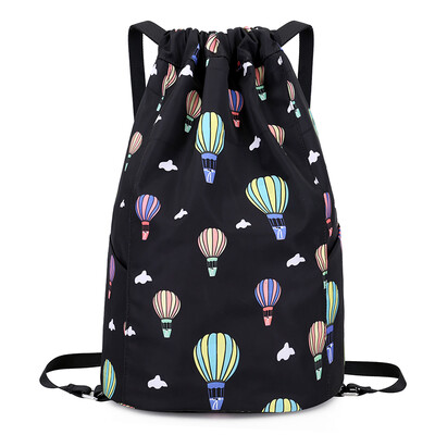 

Bag pocket rope extraction double shoulder bag for men&women to pick up rope double shoulder backpack simple light large cap