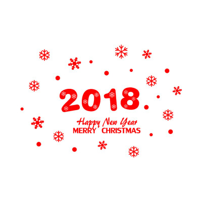 

〖Follure〗2018 Happy New Year Merry Christmas Wall Sticker Home Shop Windows Decals Decor