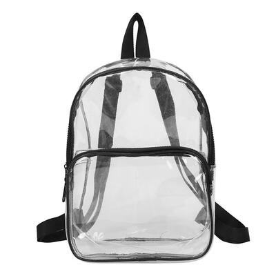 

Transparent PVC Backpacks Women Clear School Bags Knapsacks Shoulder Bags