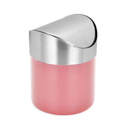 

Mini Trash Bin Dustbin Swing Lid Kitchen Worktop Desktop Waste Rubbish Trash Can