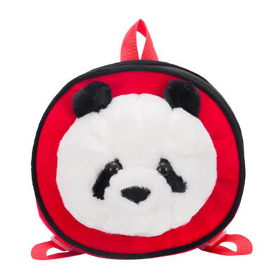 

Cute Panda Baby Round Backpack Plush Cartoon Girls Kids Small Shoulder Bags