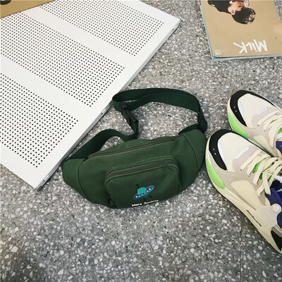 

Ins on the new summer small bag womens fashion chest brand mens&womens sports canvas messenger bag