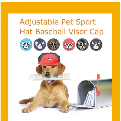 

Dog Caps Pet Sport Hat Adjustable Buckle Pet Baseball Visor Cap for Small Dogs Puppies