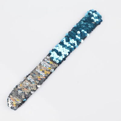 

New Fashion 20 Colors Mermaid Slap Bracelets Two-color Reversible Charm Sequins Flip Wristbands Gifts