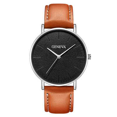 

Cheap Fashion Casual Women Students Minimalist Trend Temperament Art Design Small Dial leather Couple Watches