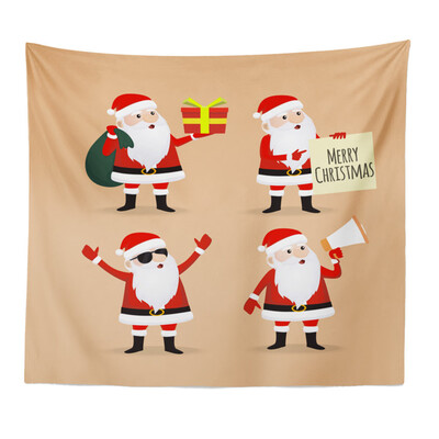 

Tailored Merry Christmas Beach Cover Up Tunic Tapestry Tablecloth Home Decoration