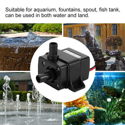

12V DC Ultra-Quiet Brushless Motor Submersible Water Pump for Garden Aquarium Ultra-Quite Water Pump Submersible Pump