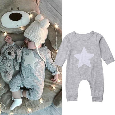 

Newborn Babies Baby Boy Coverall One Piece Kid Outfit Jumpsuit Romper Clothes