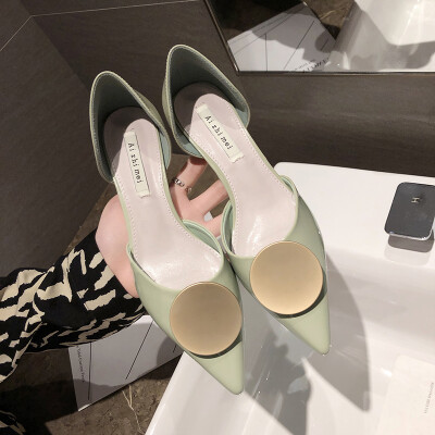 

Baotou Sandals Ladies Fine-heeled Summer Korean Version Baitao Fashion Fairy Tip High-heeled Shoes