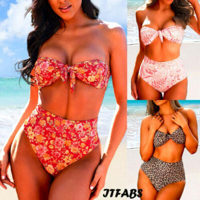 

Women Floral Pattern Bikini Push-Up Padded bra Swimming suit Beachwear Swimwear