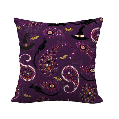 

Halloween Print Cushion Cover Linen Pillow Case Sofa Home Decor Popular