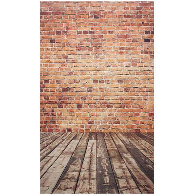 

3x5FT Brick Wall Photography Backdrop Photo Wooden Floor Background Studio