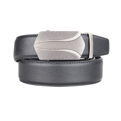 

BPSTAR Mens Automatic Buckle Genuine Leather Mens Ratchet Holeless Belt Business High Quality Mens Real Belt for Pants