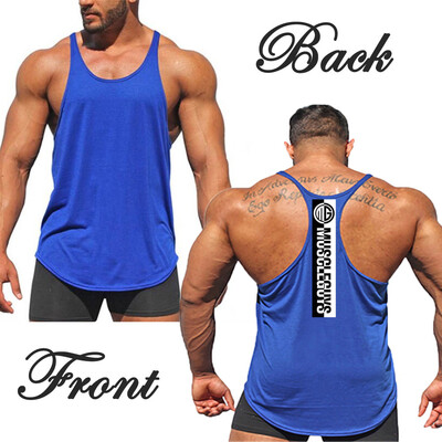 

SUNSIOM Men Gym Muscle Shirt Tank Top Sport Bodybuilding Stringer Fitness Athletic Vest