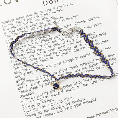 

1 Pcs Simple Sweet Cute Sexy Rope Pendant Short Necklace For Women Girls Charm Jewelry