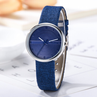 

RM Fashion Simple Flat Digital Scale Dial Belt Fashion With Quartz Womens Watch