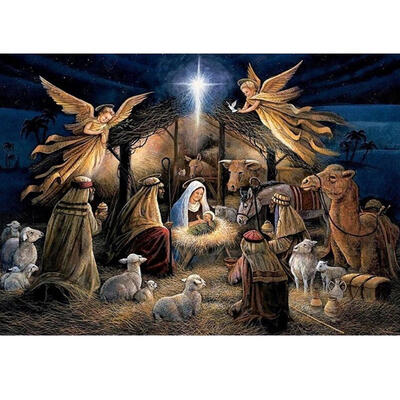 

5D DIY Diamond Painting Tribe Cross Stitch Embroidery Rhinestones Mosaic