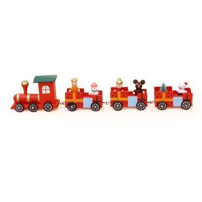 

1PC Children Toy Small Cute Wooden Train Ornaments Kids Gift Toys For Christmas Party Kindergarten Festival Decoration