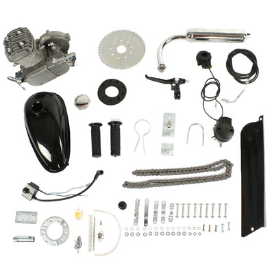 

Ktaxon Hot Bike Motor 2-Stroke 50cc Petrol Gas Motorized Bicycle Engine Kit DIY Silver