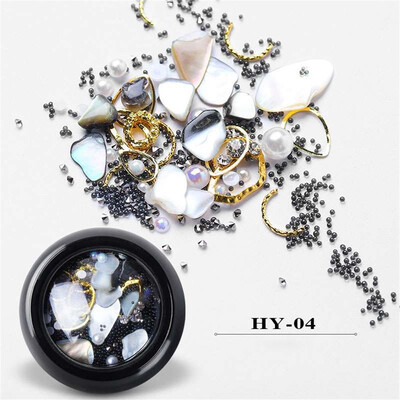 

Toponeto Shining Diamonds Dazzling Marine Style Nail Sticker Sequins Nail Art Decoration