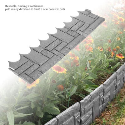 

Greensen 6pcs Garden Simulated Brick Cement Fence Stone Mold Concrete Flower Courtyard Lawn Mould Maker
