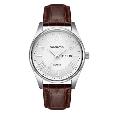 

Gobestart Mens Military Leather Date Quartz Analog Army Casual Dress Wrist Watches